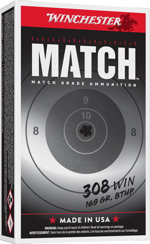 Winchester .308 Win / 7.62x51mm Elite Marksman Sierra MatchKing Boat Tail Hollow Point 169 Grain 20/Box