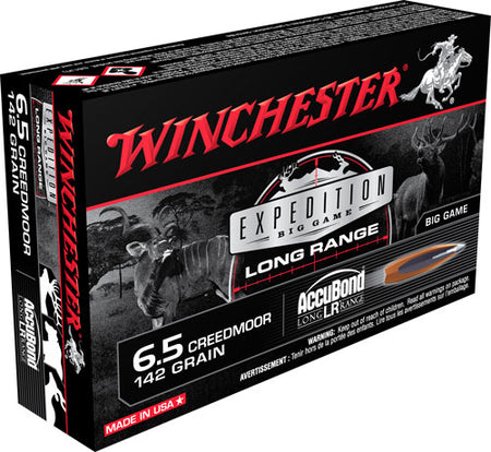 Winchester 6.5mm Creedmoor Expedition Big Game Nosler AccuBond Long-Range 142 Grain 20/Box