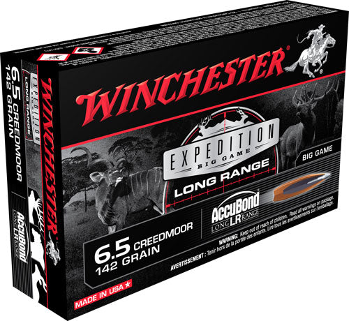 Winchester 6.5mm Creedmoor Expedition Big Game Nosler AccuBond Long-Range 142 Grain 20/Box