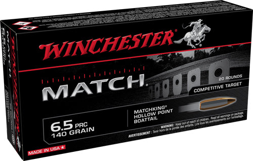 Winchester 6.5 PRC Match Sierra MatchKing Boat Tail Hollow Point 140 Grain 20/Box