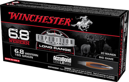 Winchester 6.8 Western Expedition Big Game Nosler AccuBond Long-Range 165 Grain 20/Box