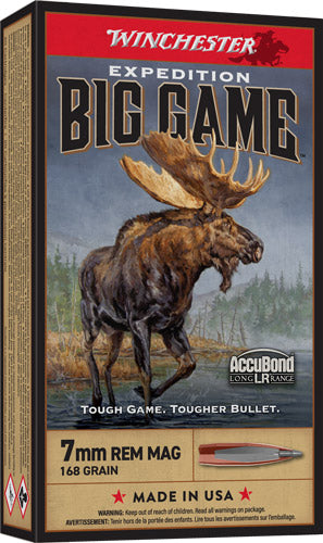 Winchester 7mm Remington Mag Expedition Big Game Nosler AccuBond Long-Range 168 Grain 20/Box