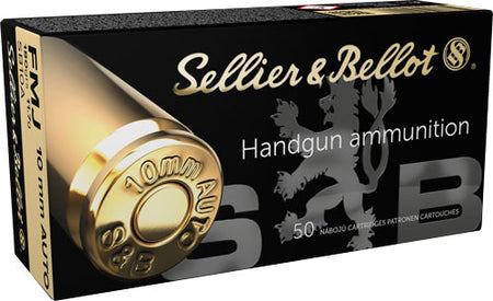 Sellier & Bellot 10mm Auto 180 gr FMJ 50 Per Box  - 1000/Case