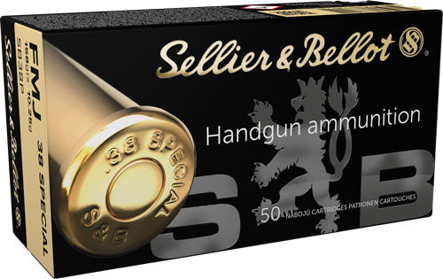 Sellier and Bellot .38 Special Handgun Full Metal Jacket 158 Grain 50/Box [Item 876]