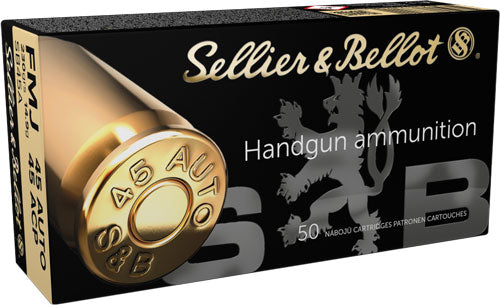 Sellier & Bellot 45 ACP 230GR FMJ 50 Per Box  - 1000/Case