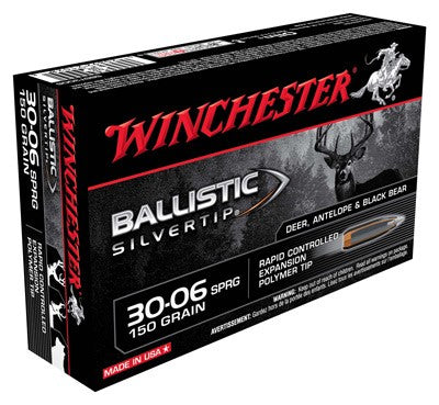Winchester .30-06 Springfield Ballistic Silvertip Rapid Controlled Expansion Polymer Tip 150 Grain 20/Box