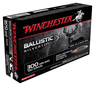 Winchester .300 Winchester Mag Ballistic Silvertip Rapid Controlled Expansion Polymer Tip 180 Grain 20/Box