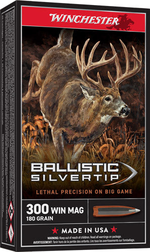 Winchester .300 Winchester Mag Ballistic Silvertip Rapid Controlled Expansion Polymer Tip 180 Grain 20/Box