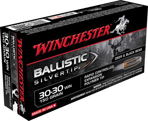 Winchester .30-30 Winchester Ballistic Silvertip Rapid Controlled Expansion Polymer Tip 150 Grain 20/Box