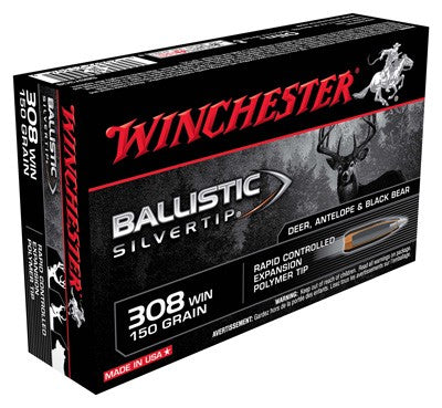 Winchester .308 Win / 7.62x51mm Ballistic Silvertip Rapid Controlled Expansion Polymer Tip 150 Grain 20/Box