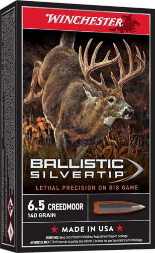 Winchester 6.5mm Creedmoor Ballistic Silvertip Rapid Controlled Expansion Polymer Tip 140 Grain 20/Box