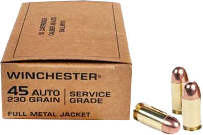 Winchester Service Grade M1911 45 ACP 230 Grain Full Metal Jacket(FMJ)