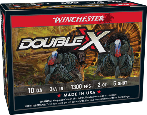 Winchester 10 Gauge Double X High Velocity Turkey #5 2 oz 3.5 in 10/Box