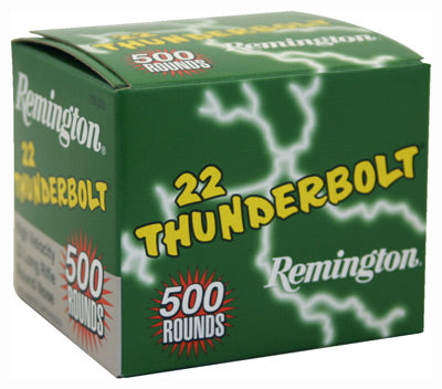 Remington .22 Long Rifle 22 Thunderbolt Lead Round Nose 40 Grain 5000/Box [Item 89]