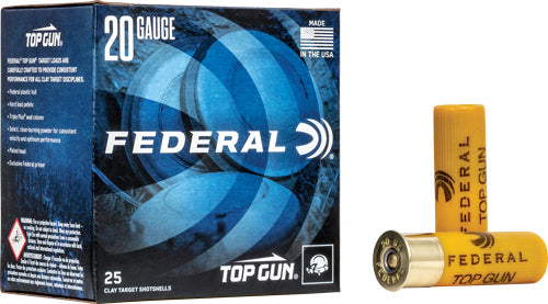 Federal 20 Gauge Top Gun #8 7/8 oz 2.75 in 25/Box [Item 7186]