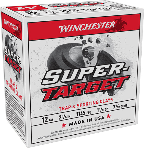 Winchester 12 Gauge Super-Target Light Target #7.5 1-1/8 oz 2.75 in 25/Box