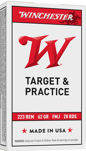 Winchester .223 Remington USA Full Metal Jacket 62 Grain 20/Box