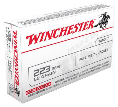 Winchester .223 Remington USA Full Metal Jacket 62 Grain 20/Box
