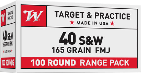 Winchester Ammo USA40SWVP USA 40 S&W 165 gr Full Metal Jacket (FMJ)