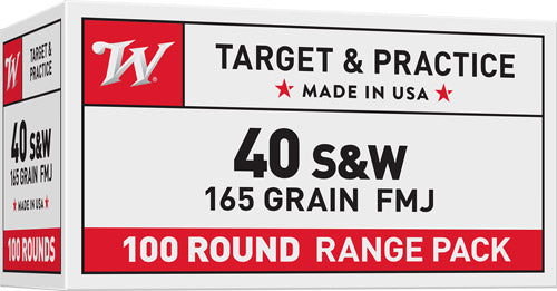 Winchester Ammo USA40SWVP USA 40 S&W 165 gr Full Metal Jacket (FMJ)