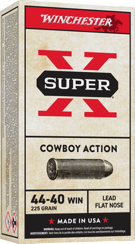Winchester .44-40 Winchester USA Super X Cowboy Action Lead Flat Nose 225 Grain 50/Box
