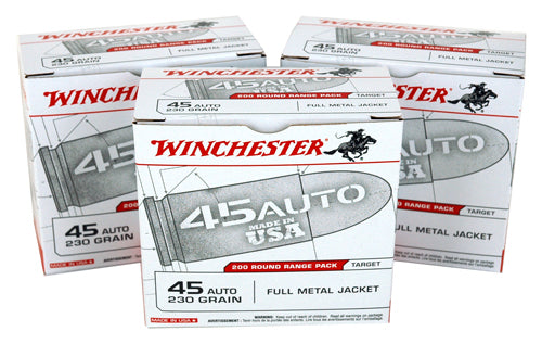 Winchester .45 ACP/Auto USA Range Pack Full Metal Jacket 230 Grain 200/Box