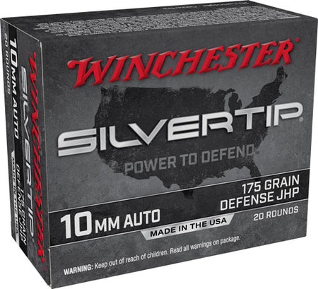 Winchester 10mm Auto Super X Silvertip Jacketed Hollow Point 175 Grain 20/Box