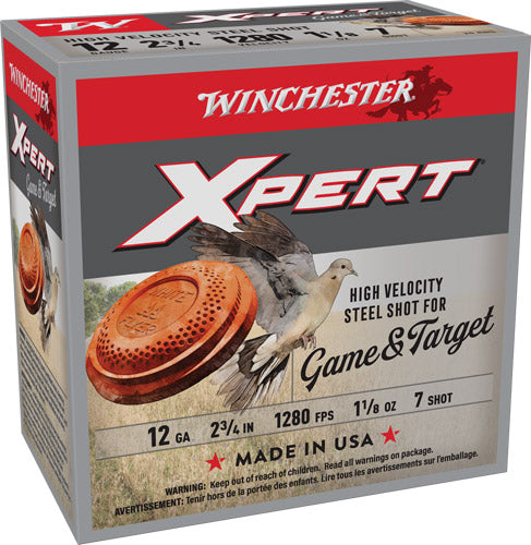 Winchester 12 Gauge Xpert Game & Target HIgh Velocity #6 1-1/8 oz 2.75 in 25/Box