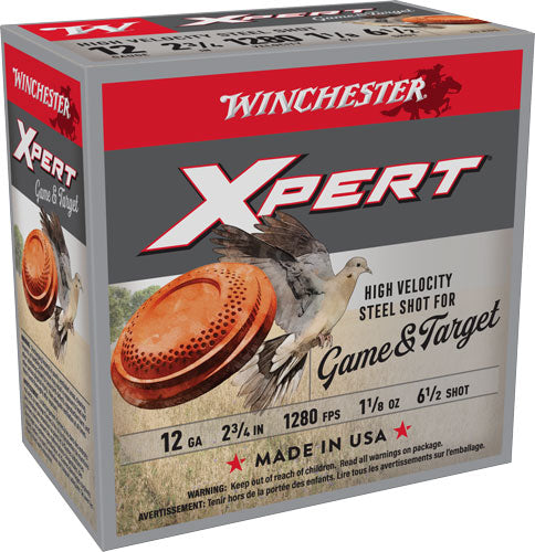 Winchester 12 Gauge Xpert Game & Target HIgh Velocity #6.5 1-1/8 oz 2.75 in 25/Box [Item 8166]