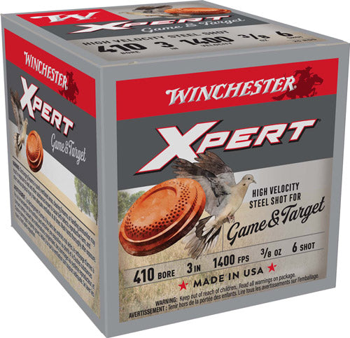 Winchester .410 Bore Xpert Game & Target HIgh Velocity #6 3/8 oz 3 in 25/Box