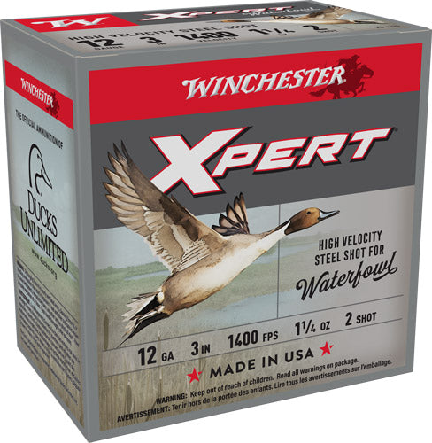 Winchester 12 Gauge XPERT STEEL HIgh Velocity #1 1-1/4 oz 3 in 25/Box