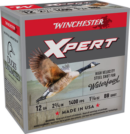 Winchester 12 Gauge XPERT STEEL HIgh Velocity BB 1-1/8 oz 2.75 in 25/Box