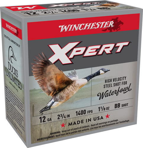 Winchester 12 Gauge XPERT STEEL HIgh Velocity BB 1-1/8 oz 2.75 in 25/Box