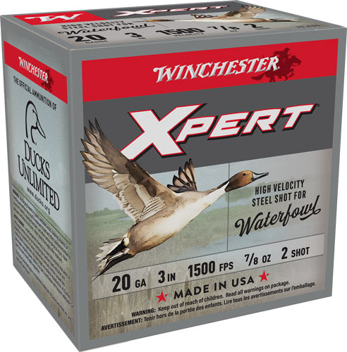 Winchester 20 Gauge XPERT STEEL HIgh Velocity #2 7/8 oz 3 in 25/Box
