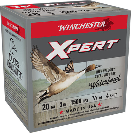 Winchester 20 Gauge XPERT STEEL HIgh Velocity #4 7/8 oz 3 in 25/Box