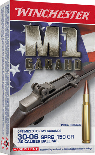 Winchester .30-06 Springfield Active Duty M2 Full Metal Jacket 150 Grain 20/Box