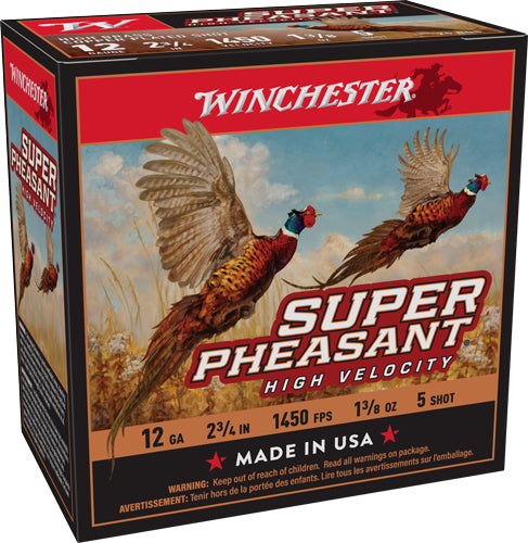Winchester 12 Gauge Super Pheasant High Velocity #5 1-3/8 oz 2.75 in 25/Box