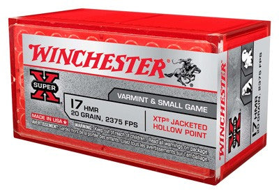 Winchester .17 HMR Super X Hornady XTP Hollow Point 20 Grain 50/Box