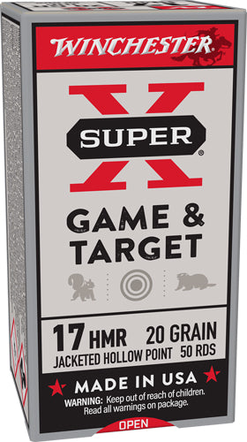 Winchester .17 HMR Super X Hornady XTP Hollow Point 20 Grain 50/Box