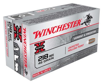 Winchester .218 Bee Super X Jacketed Hollow Point 46 Grain 50/Box