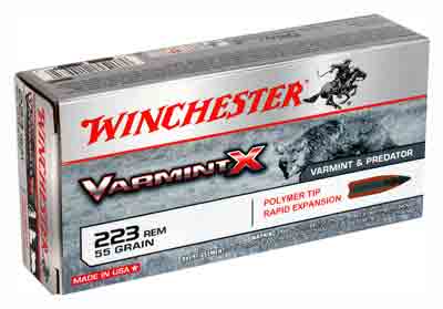 Winchester .223 Remington Varmint X Polymer Tip 55 Grain 20/Box