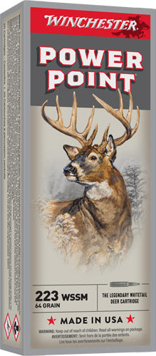 Winchester .223 WSSM Super-X Power-Point 64 Grain 20/Box