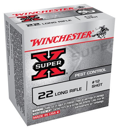 Winchester Super-X Rimfire Ammo 22 LR Pest Control #12 Shot
