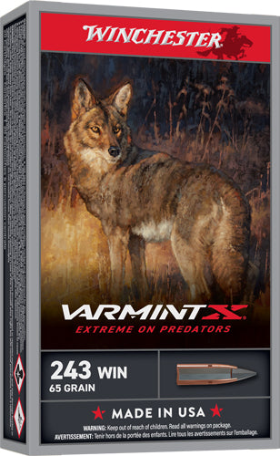 Winchester .243 Winchester Varmint X Extreme Point 65 Grain 20/Box