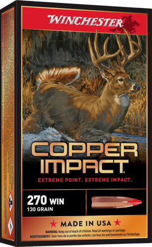 Winchester .270 WSM Deer Season XP Copper Extreme Point Lead-Free 130 Grain 20/Box