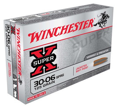 Winchester .30-06 Springfield Super-X Pointed Soft Point 125 Grain 20/Box