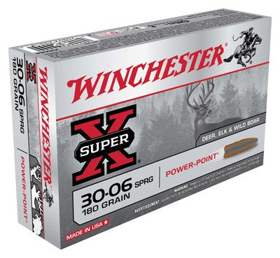 Winchester .30-06 Springfield Super-X Power-Point Pointed Soft Point 180 Grain 20/Box