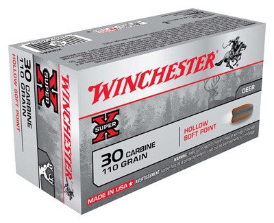 Winchester .30 Carbine Super X Hollow Soft Point 110 Grain 50/Box