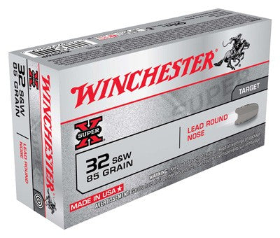 Winchester .32 S&W Long SUPER-X Lead Round Nose 85 Grain 50/Box