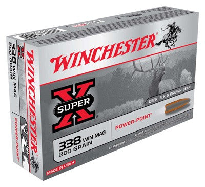 Winchester .338 Winchester Magnum Super X Power-Point 200 Grain 20/Box